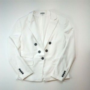 Express White Blazer Sz 4 Single Breasted Lined Business Blazer